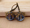 libelle druppel oorbellen - vintage bronzen dames oorbellen - Bakkermode.nl