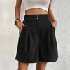 Dames hoge taille shorts met plooien - tijdloze basis voor casual uitjes