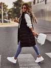 Gewatteerd lang gilet voor dames - slank en comfortabel - Bakkermode.nl