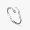 Slangenarmband - elegante zilveren dames bangle