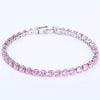 Dames crystal tennisarmband - verfijnde zilver- en goudafwerking, uitstekend voor formele gelegenheden