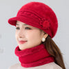 Dames winter muts en sjaal set - luxe accessoire van imitatiebont - Bakkermode.nl