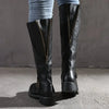 Kniehoge leren laarzen - stijlvolle dames rijfootwear - Bakkermode.nl