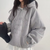 Oversized hoodie - damestrui met capuchon en buidelzak - Bakkermode.nl
