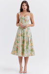 Florale midi-jurk - elegante zomerjurk voor speciale gelegenheden