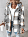 Geruite flanellen dames vest met capuchon - casual gelaagde look - Bakkermode.nl
