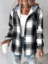 Geruite flanellen dames vest met capuchon - casual gelaagde look - Bakkermode.nl