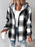 Geruite flanellen dames vest met capuchon - casual gelaagde look - Bakkermode.nl
