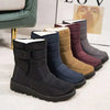 Waterdichte winterlaarzen - dames gevoerde enkelboots met verstelbare band