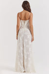 Florale maxi-jurk - elegante avondjurk voor dames