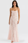 Florale maxi-jurk - elegante avondjurk voor dames