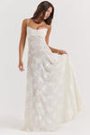 Florale maxi-jurk - elegante avondjurk voor dames