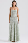 Lace maxi jurk - elegante zwarte avondkleding
