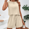 2-delige casual loungewear set voor dames - zachte stof, stijlvolle zomeroutfit