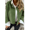 Elegante dames jas - korte wollen jas met ronde hals en knoopdetails - Bakkermode.nl