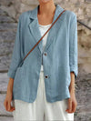 Dames linnen blazer - relaxte casual stijl voor elke dag
