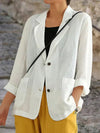Dames linnen blazer - relaxte casual stijl voor elke dag