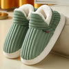 Warme pluchen pantoffels dames - zachte comfortabele slippers voor thuis - Bakkermode.nl