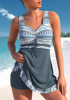 Dames zwemjurk elegante strandmode met verstelbare bandjes - flatterende zomerse zwemkleding