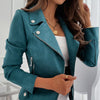 Bikerjack - stijlvolle dames faux suede jas
