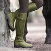 Dames leren rijlaarzen - stijlvolle, hoogwaardige waterdichte damesfootwear