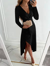 Verfijnde midi-jurk - elegante avondkleding voor dames