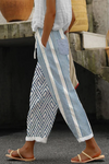 Dames casual broeken met unieke bloemprint - luchtige loungewear voor dagelijks gebruik