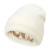 Gebreide beanie - dames zachte stretch wintermuts