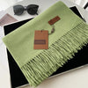 Luxe sjaal - zachte dames fringed omslagdoek