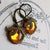 libelle druppel oorbellen - vintage bronzen dames oorbellen - Bakkermode.nl