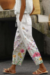 Dames casual broeken met unieke bloemprint - luchtige loungewear voor dagelijks gebruik
